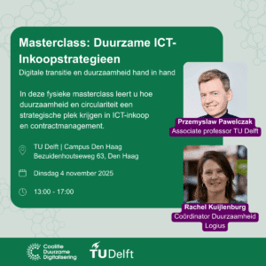 Masterclass TU Delft: Duurzame ICT-Inkoopstrategieën