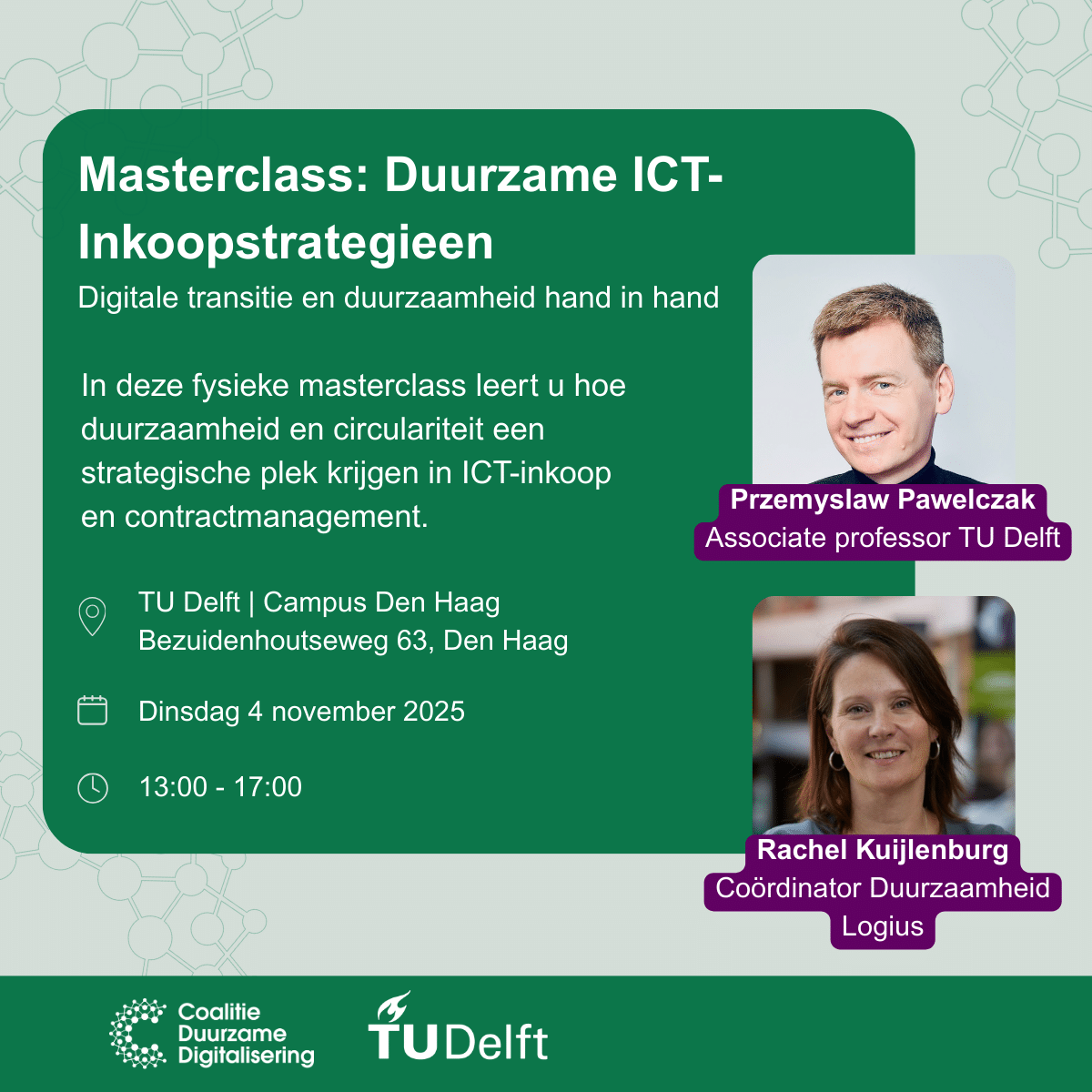Masterclass TU Delft: Duurzame ICT-Inkoopstrategieën