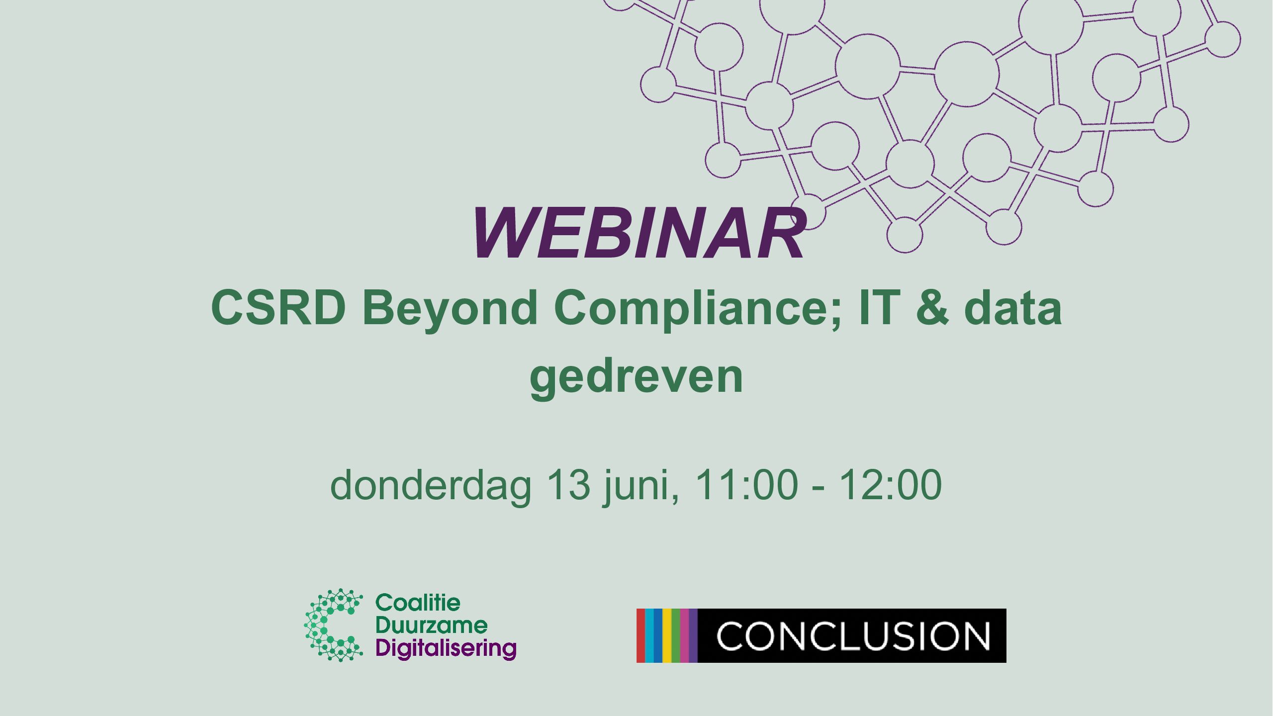 Webinar CSRD Beyond Compliance; IT & data gedreven
